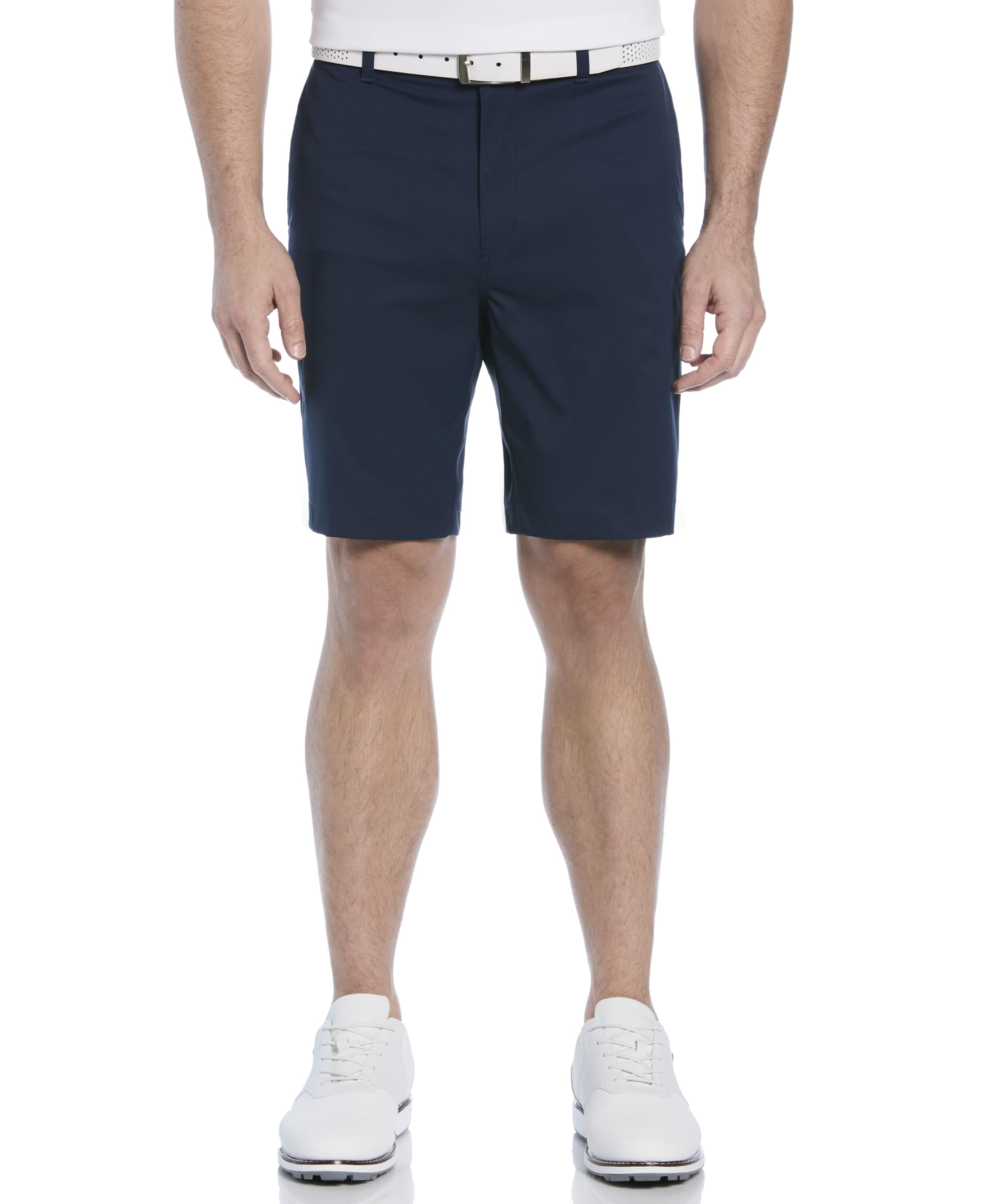 Pga Tour Men's Black Iris 9" Solid Golf Shorts With Active Waistband, 36