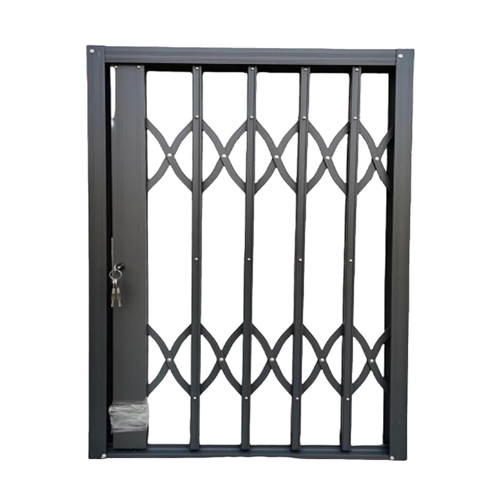 Garde-corps fenêtre alu sur mesure barrière sécurité enfant coulissante pliable 90x90