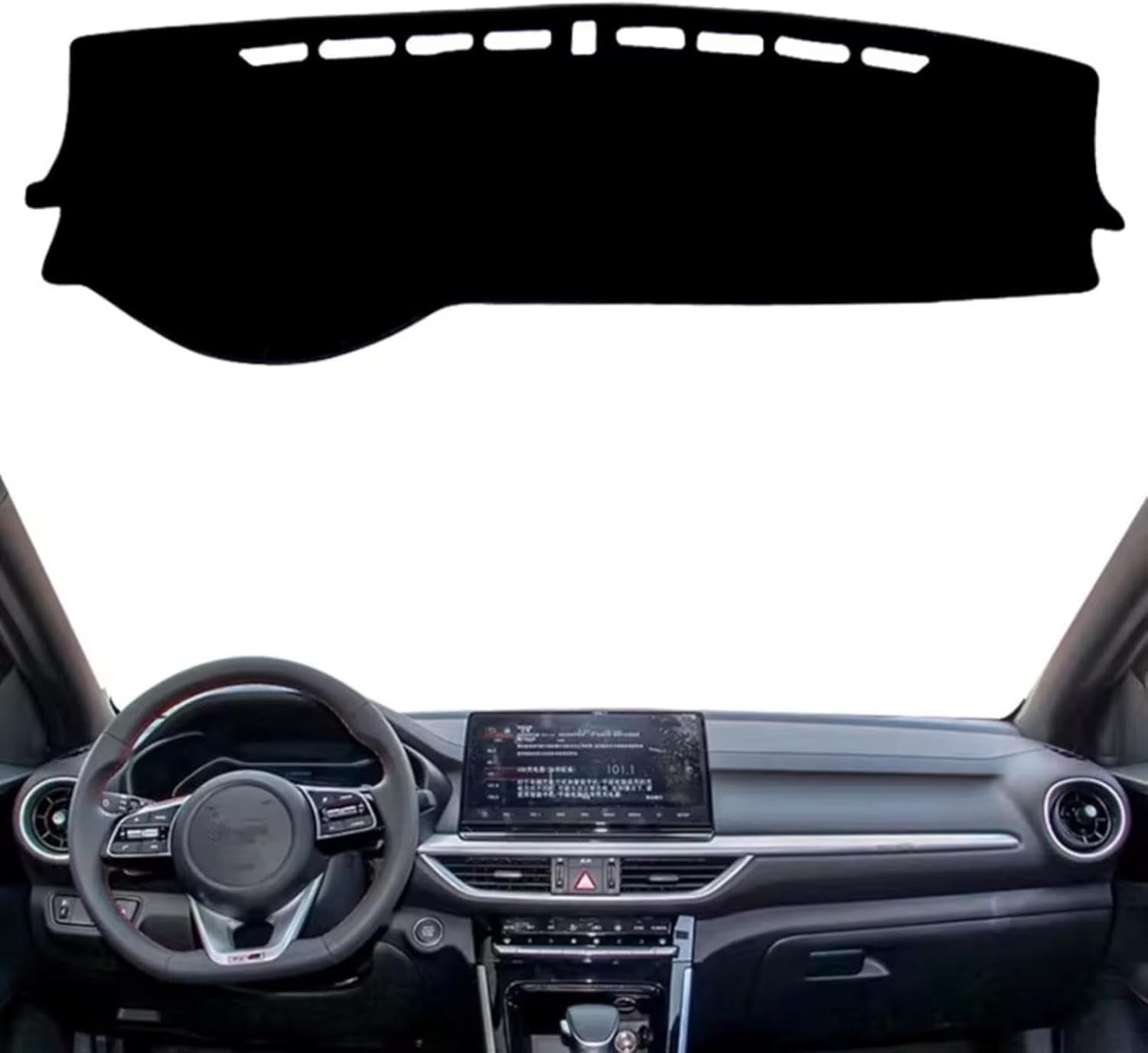 DdaiXQ Car Dashboard Mat For Kia Forte 2019-2023, Anti Slip Anti Glare Dustproof Dashboard Cover Pad Protector Dash Cover Sunshade Dashmat