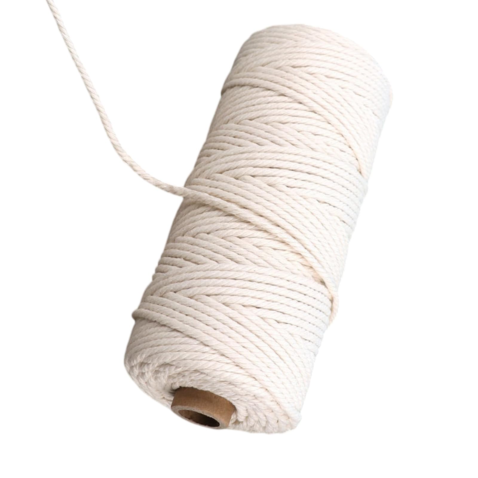 CAZSTYK Rope for Projects Including Home Decoration and Gift Available in Different Thickness Cotton Plaited Cord