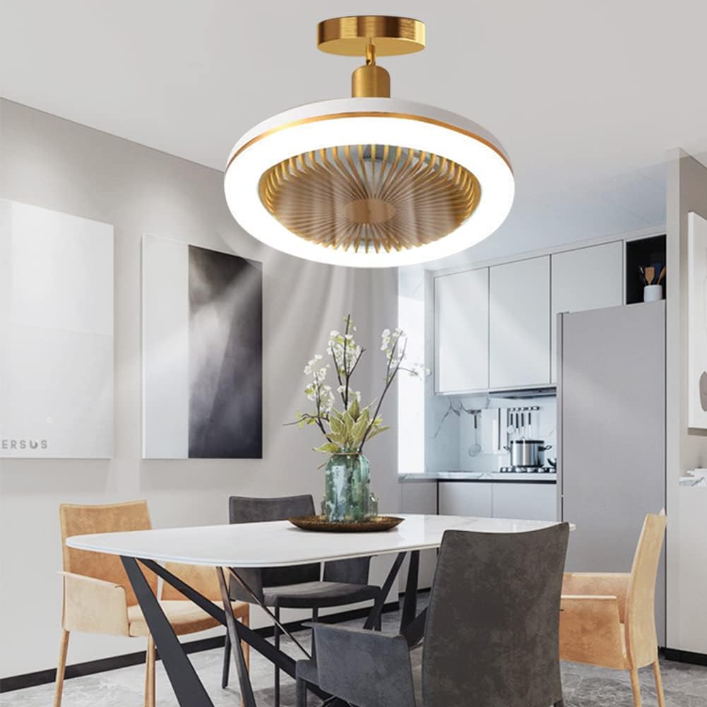 Socket Fan Ceiling Fan With Lights Remote Control Modern 3 Speed LED Mini Flush Mount Ceiling Fan Small Enclosed Low Profile Ceiling Lighting For Kids Room Kitchen Bedroom