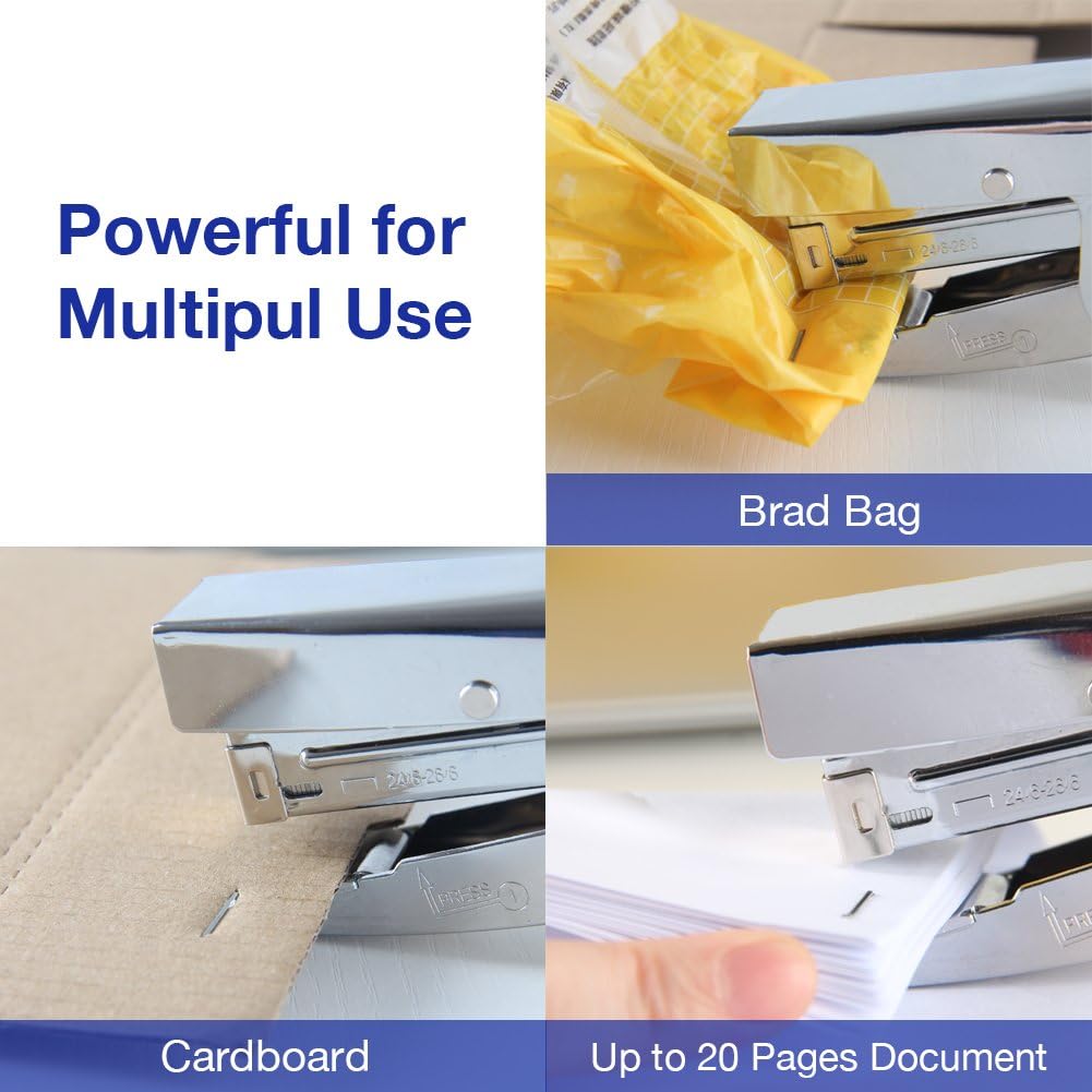Stapler Heavy Duty Staples and Staples Remover Set 20 Sheets Desk