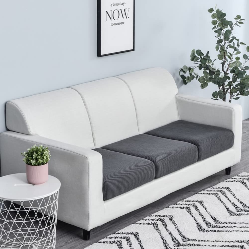 Sofa Seat Cushion Cover-Highly Elastic Seat Cover,Living Room Sofa Seat Cover Furniture Cover Non-Slip and Soft, with Elastic Bottom - Image 3