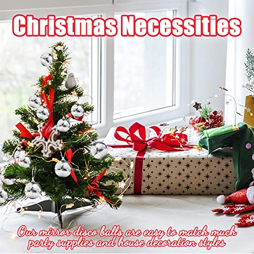 14 Pieces Disco Ball Ornament Hanging Disco Balls Disco Ball Christmas Ornaments Mirror Ball With Different Sizes Small Disco Ball Disco Party Decorations Christmas Xmas Tree Ornament #TOP6