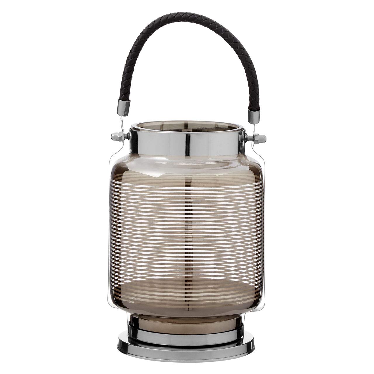 Premier Housewares Small Nickel Stripe Lantern
