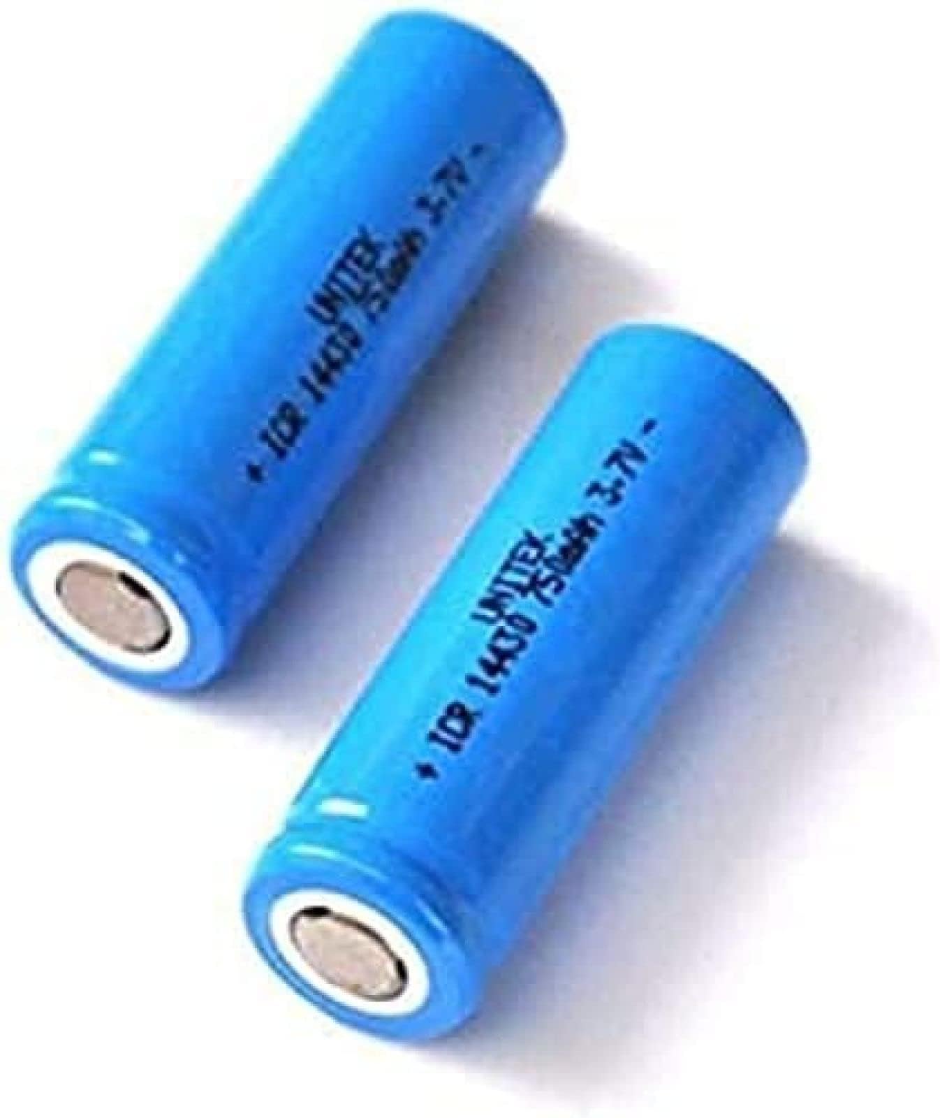 HNJY Low Self-Discharge Compatible for 2pcs 3.7V 14430 4 / 5Aa Li-Ion Rechargeable Li-Ion Battery Cell 750Mah for Led Flashlight Digital Device