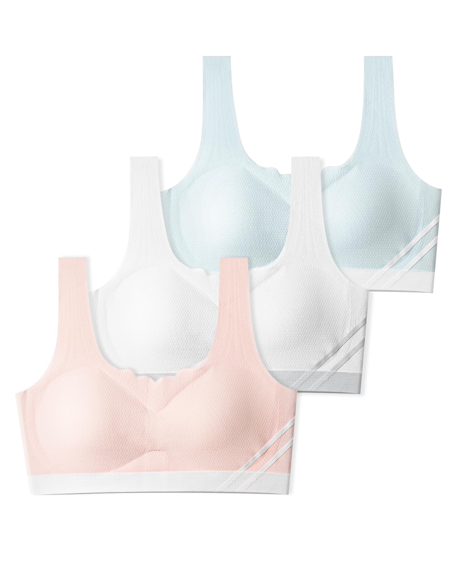 Training Bras for Girls 10-16 Sports Seamless Bra Design with Removable Padding Bras