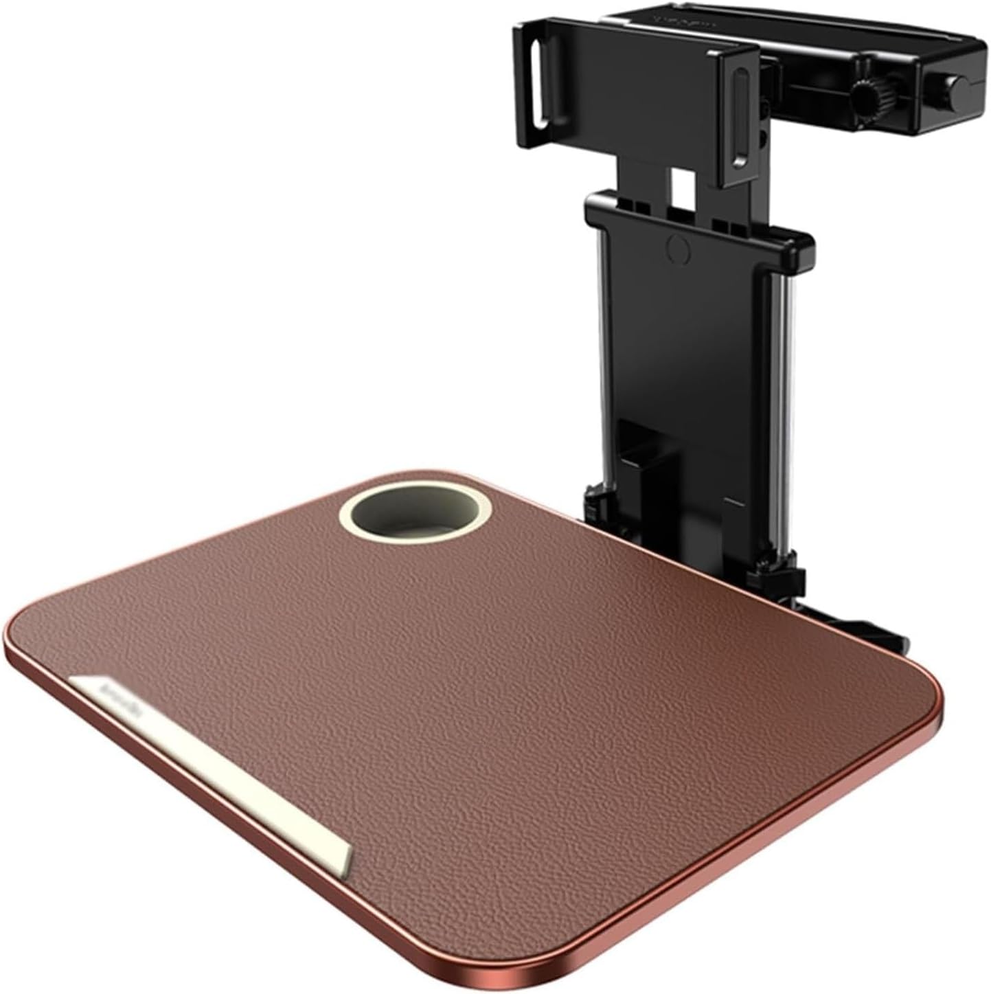 RV Table, Foldable Car Seat Tray Table, Multifunctional Adjustable Folding Car Table Travel Tray, Car Seat Tray for Travel, Back Seat Headrest Tray(Red)