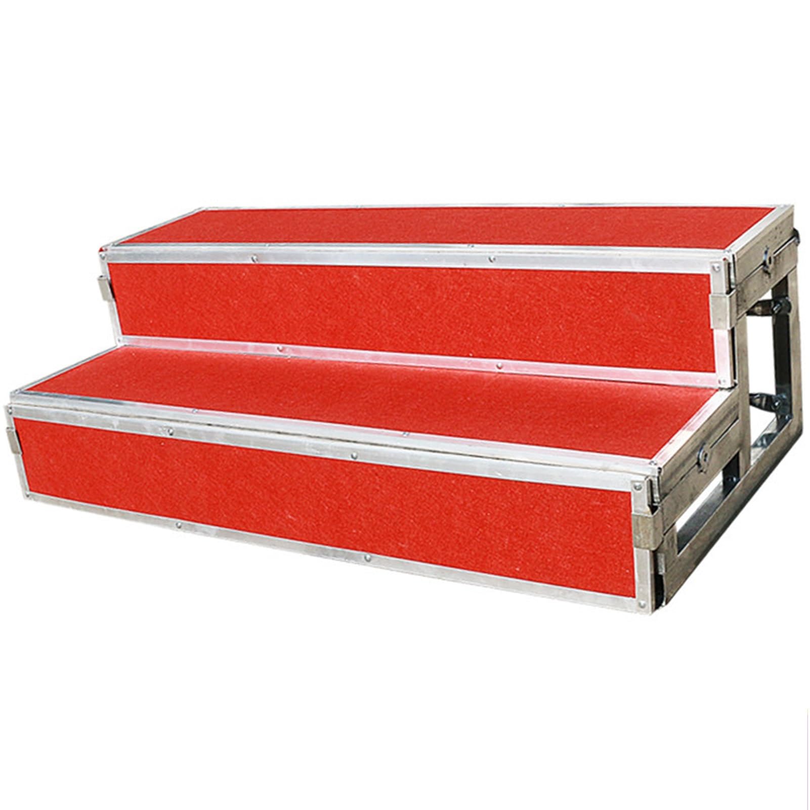 Escalera de plataforma de coro y podio fotográfico de metal antideslizante