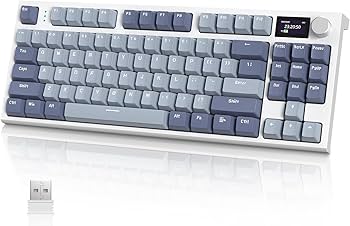Teclado Gamer Mecanico Sem Fio RGB Attack Shark K86 com Tela