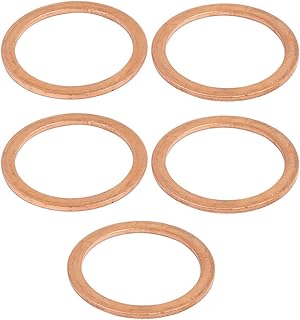 Aexit 5pcs 27mmx34mmx1.5mm Quality Parts Copper Flat Ring Sealing Crush Washer Gasket Model:40as477qo346