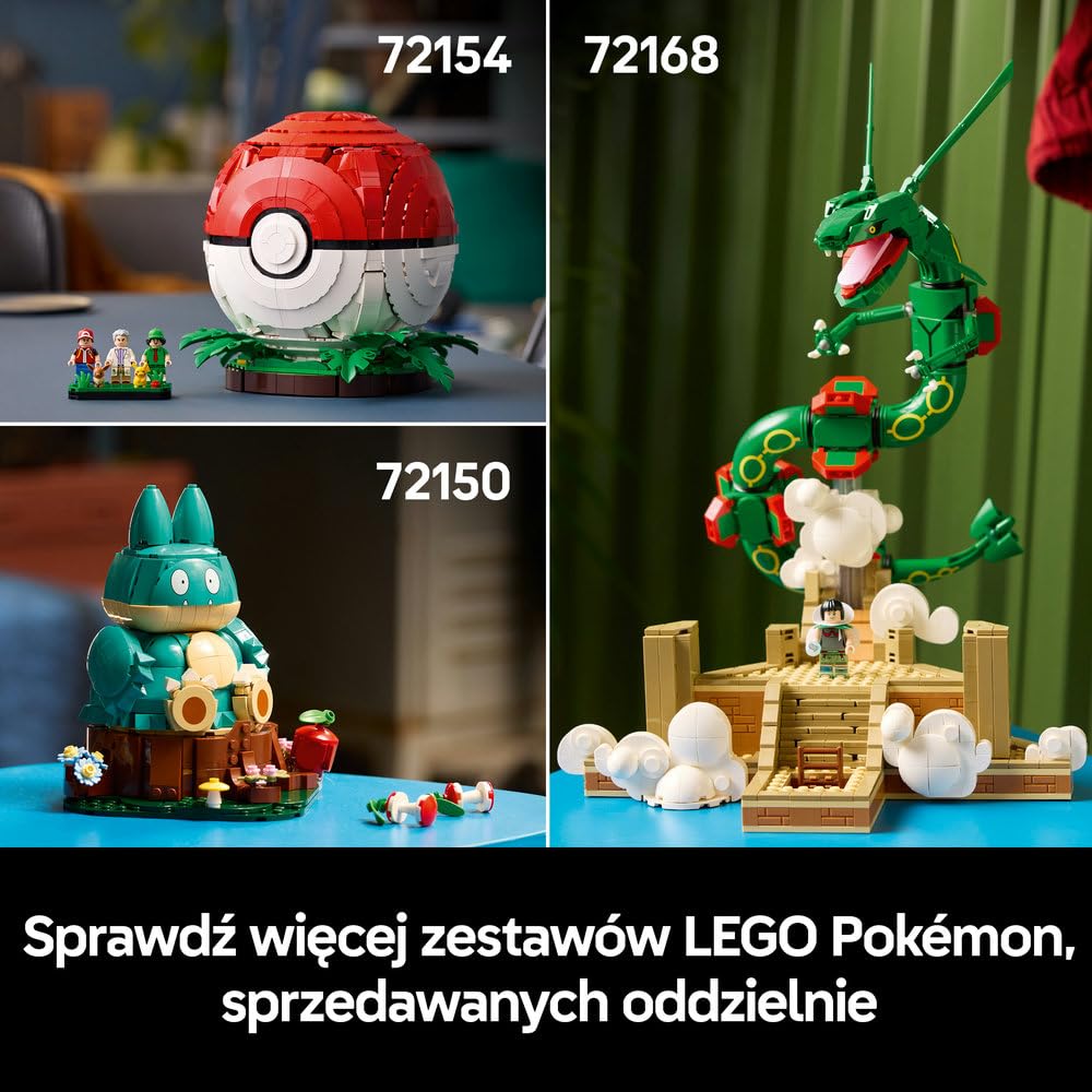 LEGO Pokémon Arcanine 72160 | Kolekcjonerska figurka Pokémona, duży zestaw klocków dla dorosłych, prezent dla fana gry, dekoracja, 1190 elementów