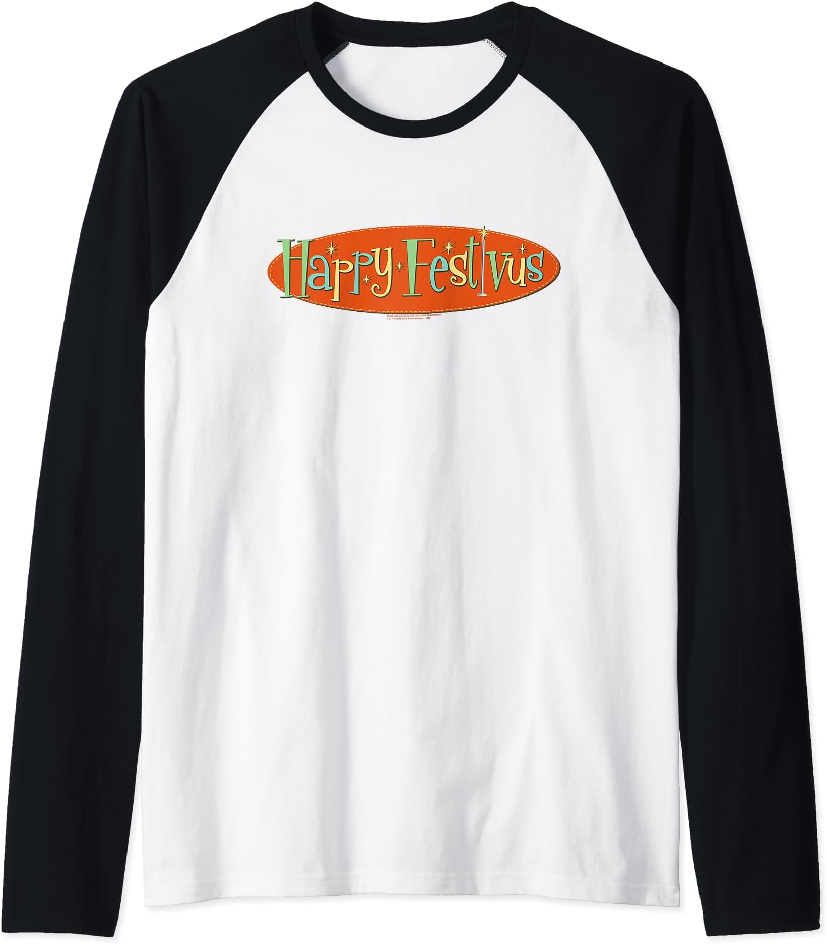 SeinfeldHappy Festivus Raglan Baseball Tee