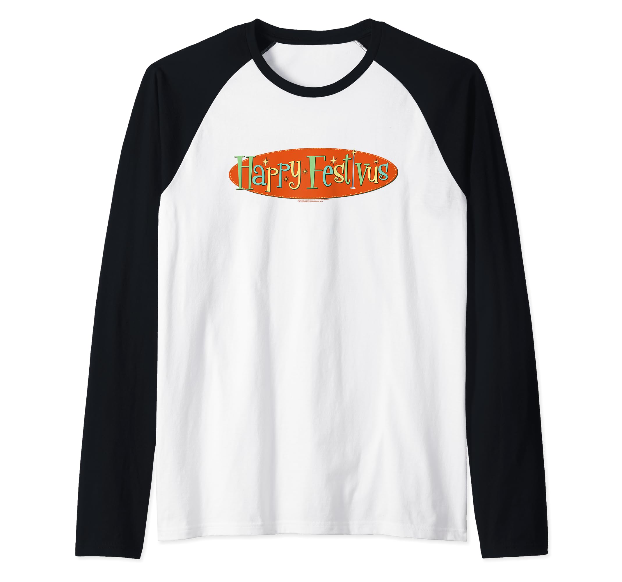 SeinfeldHappy Festivus Raglan Baseball Tee