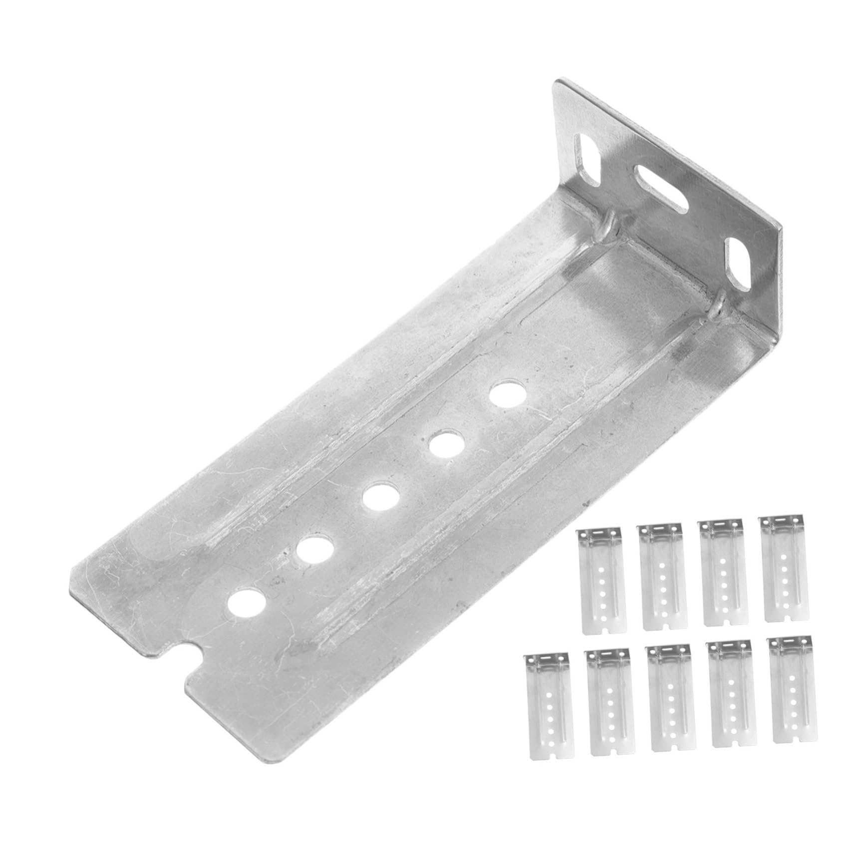 OSALADI 10pcs Rail Brackets Rear Mount Heavy-Duty Cabinet Brackets for Kitchen Drawer Front Fixing Adjustable Suspension Hardware for Easy Installation and Replacement