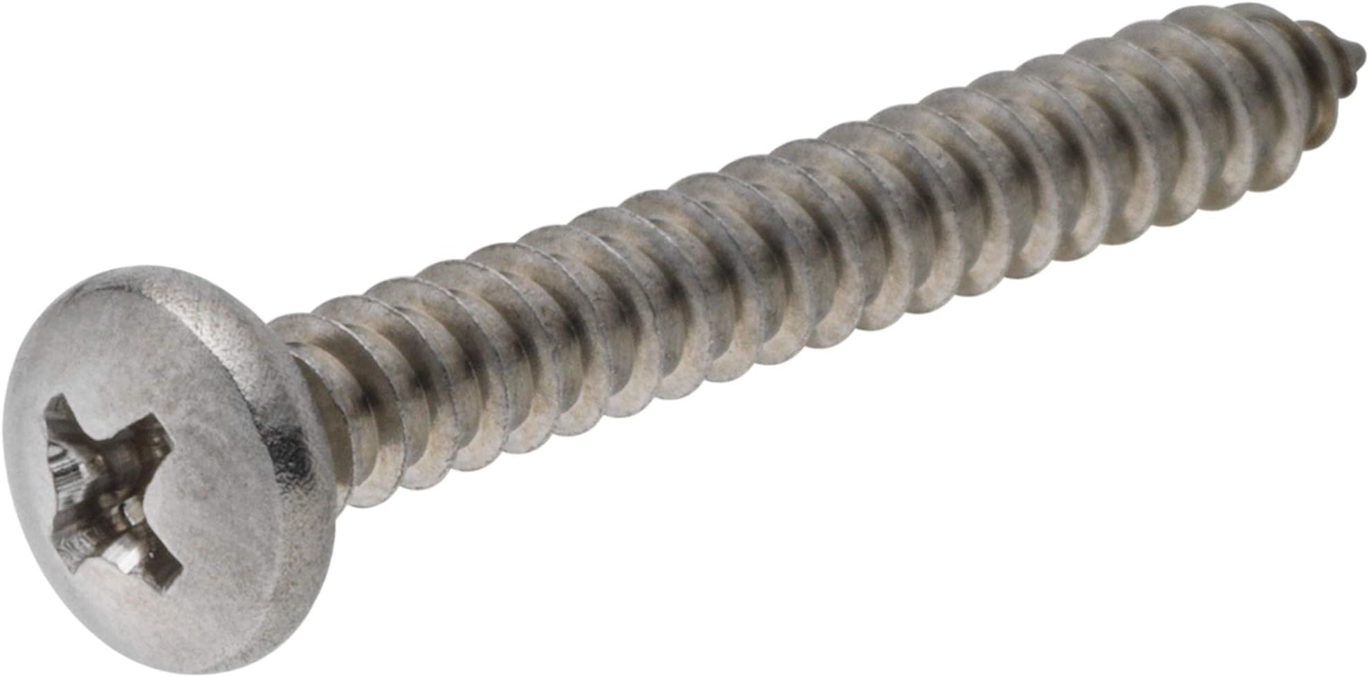 Prime-Line #6 X 1 In. Grade 18-8 Stainless Steel Self-Tapping Oval Head Phillips Drive Sheet Metal Screws 25 Pack 9022740 - Foto 8