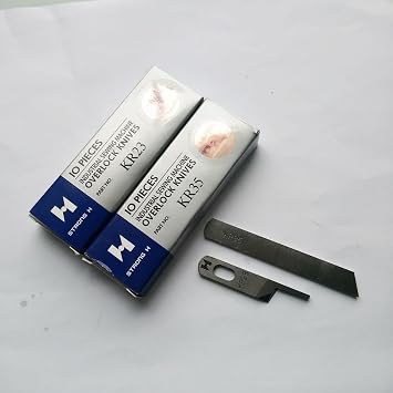 HONEYSEW KR23&KR35 Knife/Blade,Strong H Brand,2Pcs/Lot,Industrial Serger/Overlock Sewing Machine Parts,for Juki,Siruba,Pegasus,Jack...