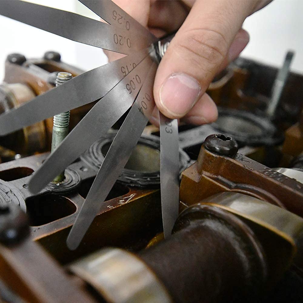 PIMALDAUM® Fühlerlehre 20 Klingen – DIN 2275, Manganstahl, 0,05-1,00 Mm – Für Präzise Spalt- & Dickenmessung, Z.B. 3D-Druck, Zündkerzen, Ventilspiel