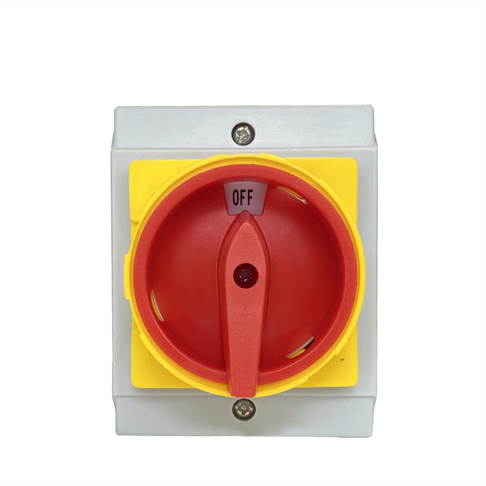 Interrupteur isolateur de verrouillage fixe rotatif avec boîtier étanche 32 A 690 V 3 phases 2 positions Marche/Arrêt