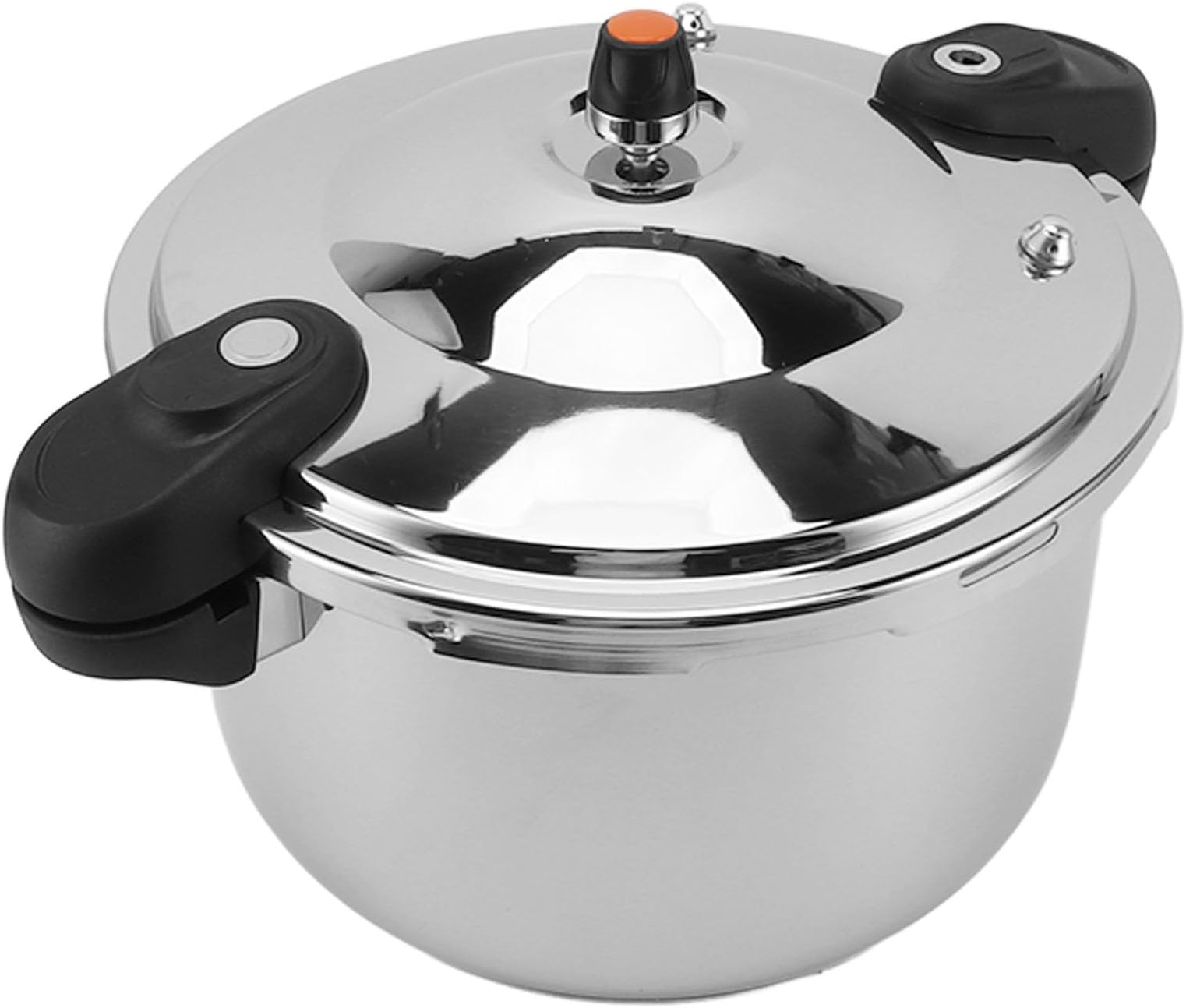Pressure Cooker, Stainless Steel Pressure Cooker 80kpa Stove Top Pressure Cooker, Instant Fast Cooking Pot Pressure Canner Compatible with Gas and Induction Cooker (16L)