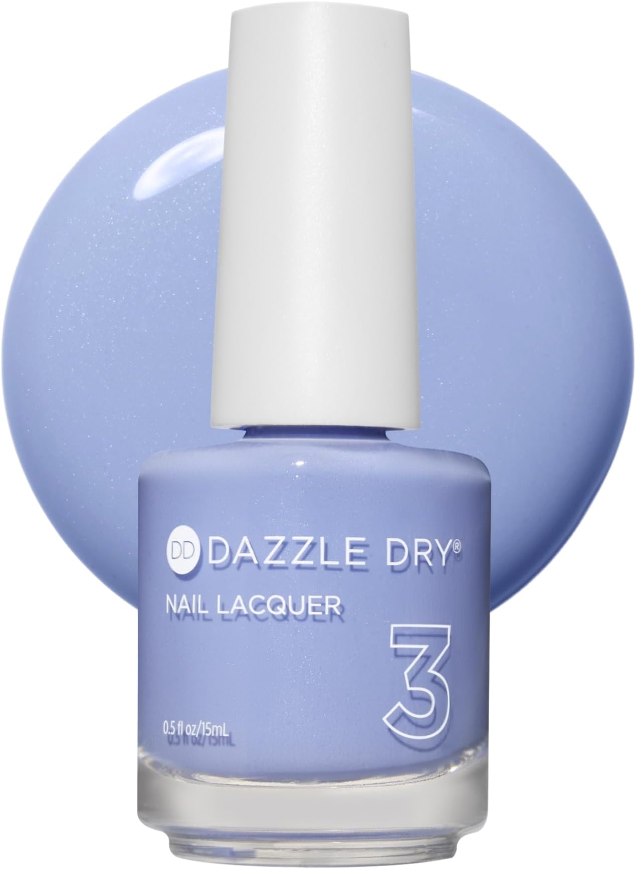 Nail Lacquer (Step 3) - Sail Away - A pastel periwinkle blue. Full coverage cream. (0.5 fl oz)