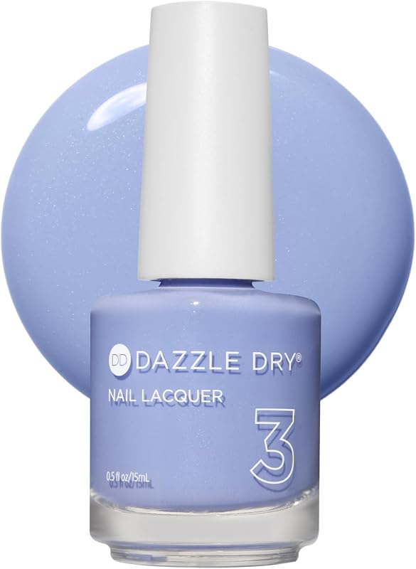 Nail Lacquer, Step 3 – Sail Away (0.5 fl oz) | A Pastel Periwinkle Blue · Full Coverage · Cream Finish · Quick-Dry