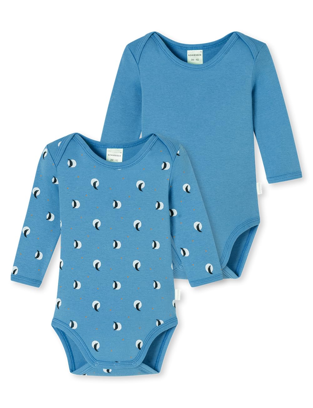 Schiesser Baby Mädchen Body Bodies 1/1 Langarm 2er Pack Doppelpack - 181784