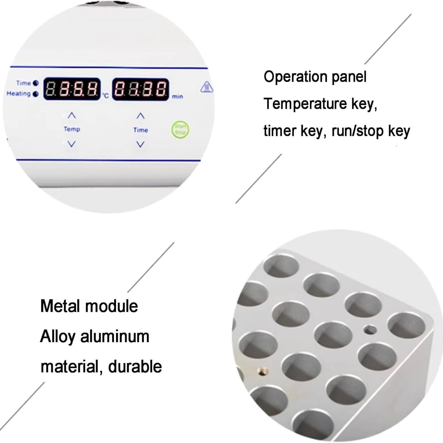 Evaporador concentrador de nitrógeno 200 W/400 W, pantalla LCD, 12/24 agujeros, carrera de elevación de 200 mm, flujo de gas de 15 l/min, 24 módulos para evaporación de muestras