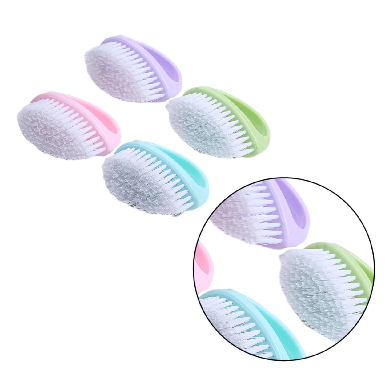 FOMIYES 12 Pezzi Spazzole per Bucato Multifunzionali con Setole in Plastica Antiscivolo Dimensioni Medie Design Blu Verde Rosa per Pulizia Vestiti Scarpe e Tessuti Resistente e Facile