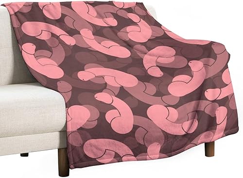 Manta de franela con estampado suave para el pene, manta para sofá cama, para mujeres y hombres, regalo
