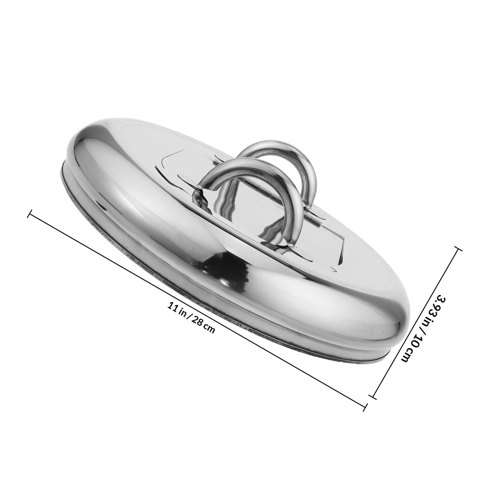 Coperchio per Pentola Zuppa in Acciaio Inox, Coperchio per Scaldazuppa Buffet, Argento, Design Termico, per Ristorante e Buffet