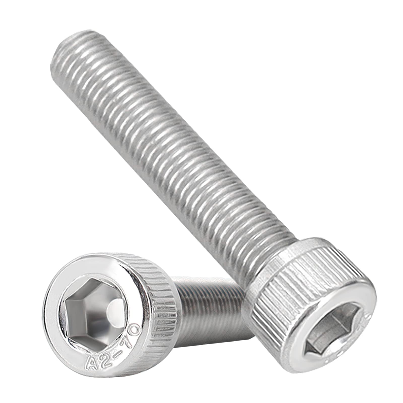 VIGRUE 30PCS M6 x 40mm Hex Socket Head Cap Screws Bolts Assortment Kit, Stainless Steel 304