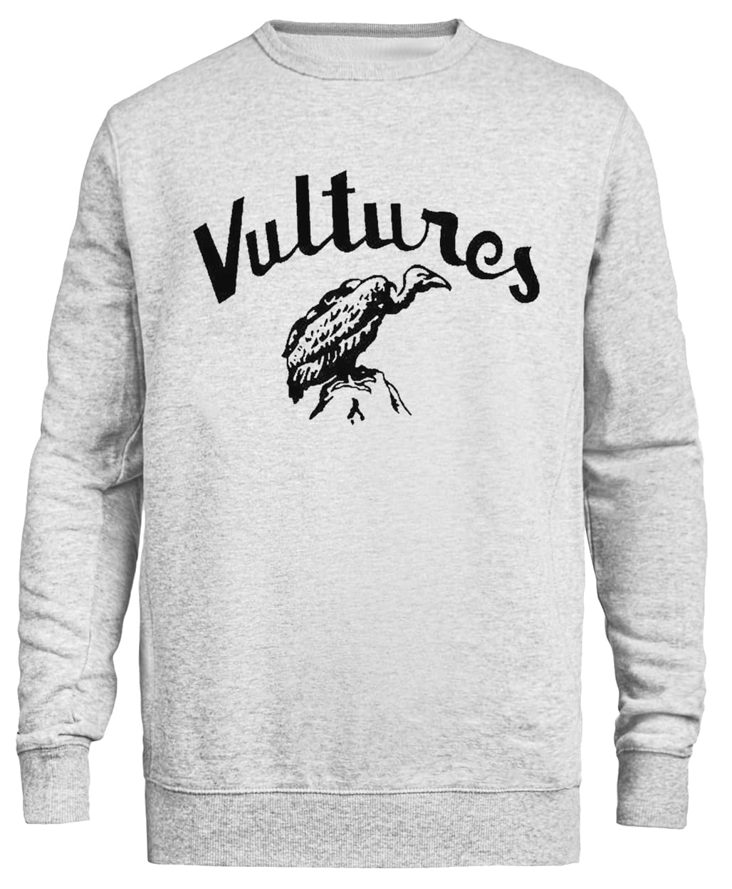 Come Indossati Avvoltoi Sweatshirt Grigia Unisex Eco-Friendly Unisex Grey Sweatshirt Eco-Friendly Crewneck