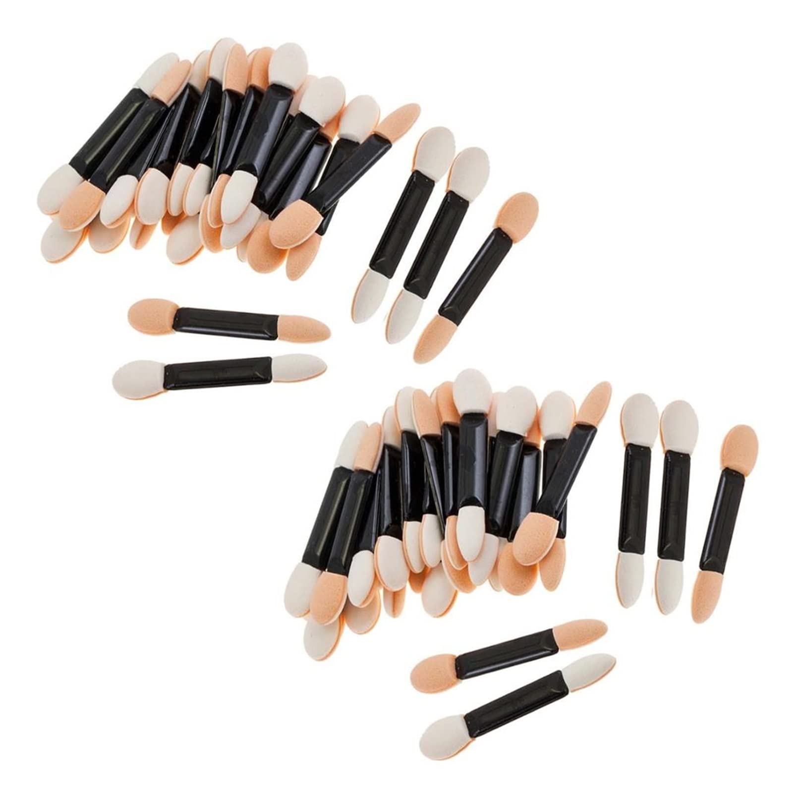 1000 stücke Doppelseitige Lidschatten Kosmetikpinsel Lidschatten Eyeliner Schwamm Lippenpinsel Einweg Make-up Augenpinsel Nagelkunstpinsel lingli(Color:5.5cm)