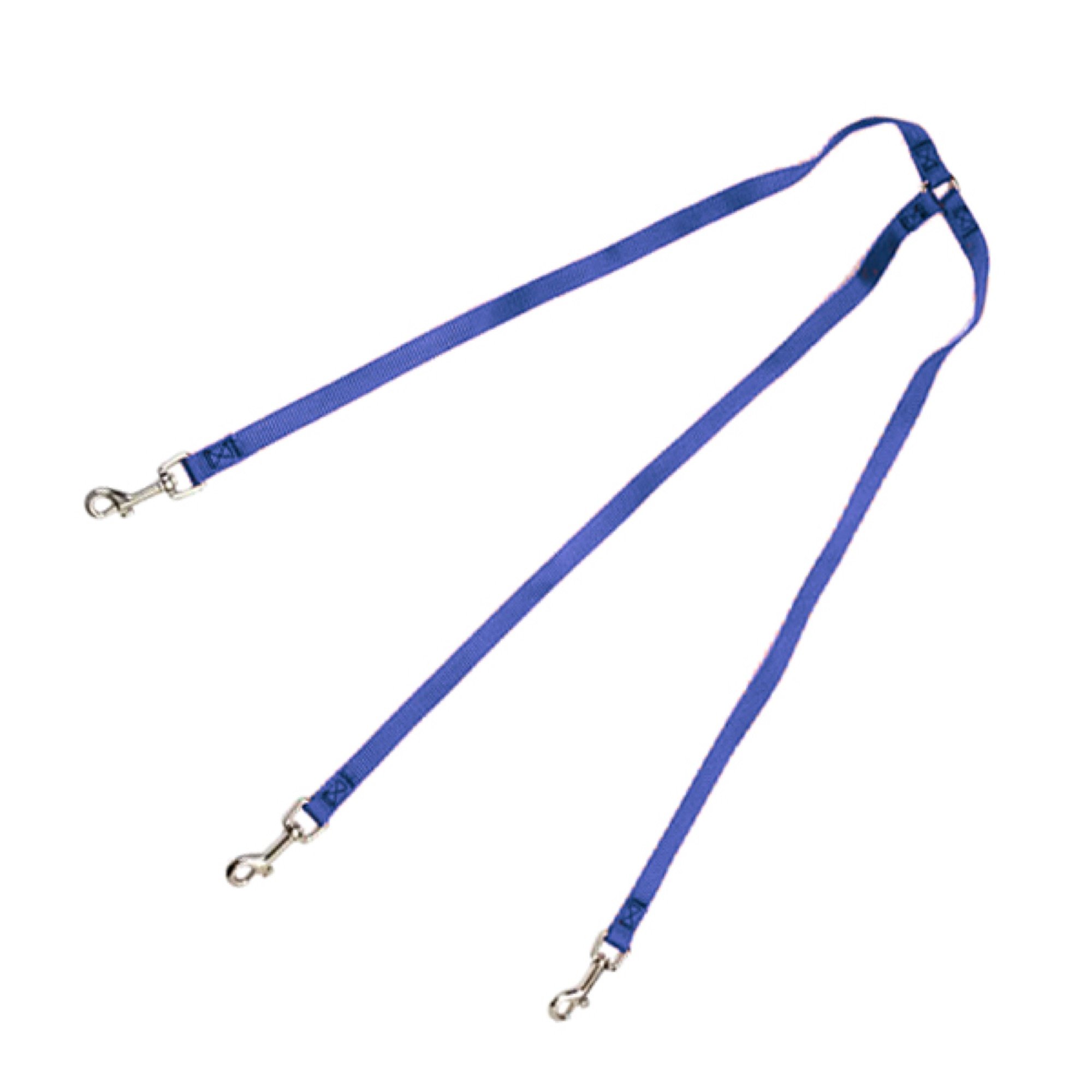 Guardian Gear 24" Nylon 3-Way Large Dog Coupler with Nickel-Plated Swivel Clip, Sparkling Grape