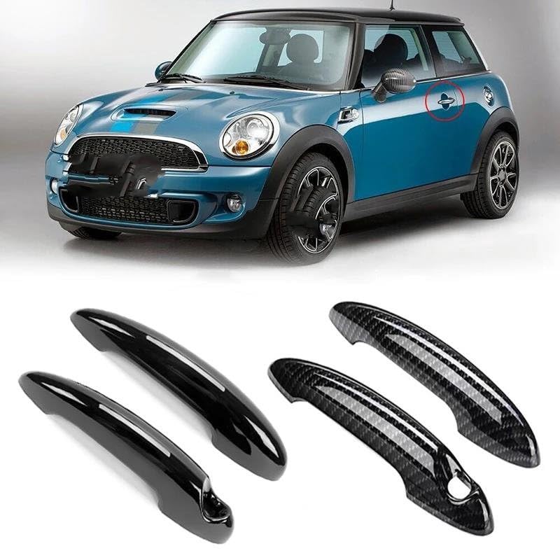 Copri Maniglia Porta Esterna Per MINI Per Cooper S R50 R52 R53 R55 R56 R57 Nero