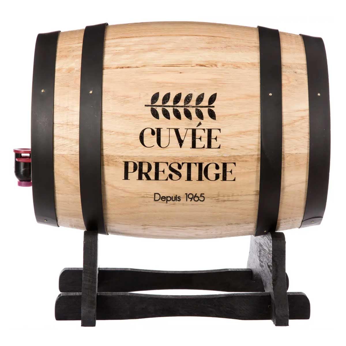 Paris Prix Secret de Gourmet - Distributeur de Vin Tonneau 5,5L Naturel