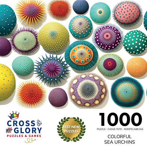 Cross & Glory Colorful Sea Urchins Jigsaw Puzzle - 1000 Pieces - by - Image 2