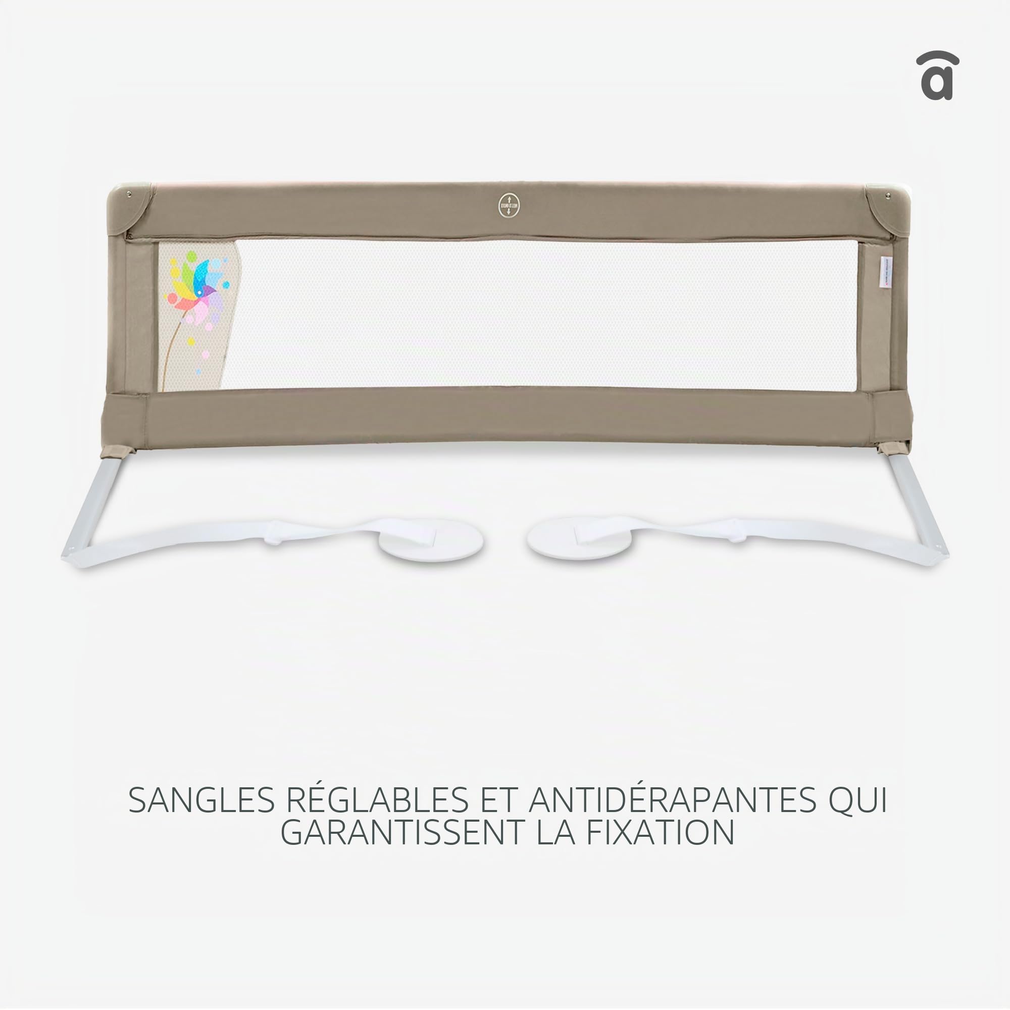 Asalvo Barrière de Lit 150 X 43,5 Blanc