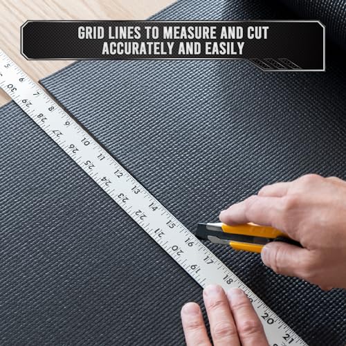 Image of Precision Defined Professional Grade Tool Box Liner, 16 ft x 16 inch, Black | Tool Box Drawer Liner, Shelf Liner Non Slip Mat, Thick Cabinet Shelf Liner, Toolbox Drawer Liner (Pack of 2)