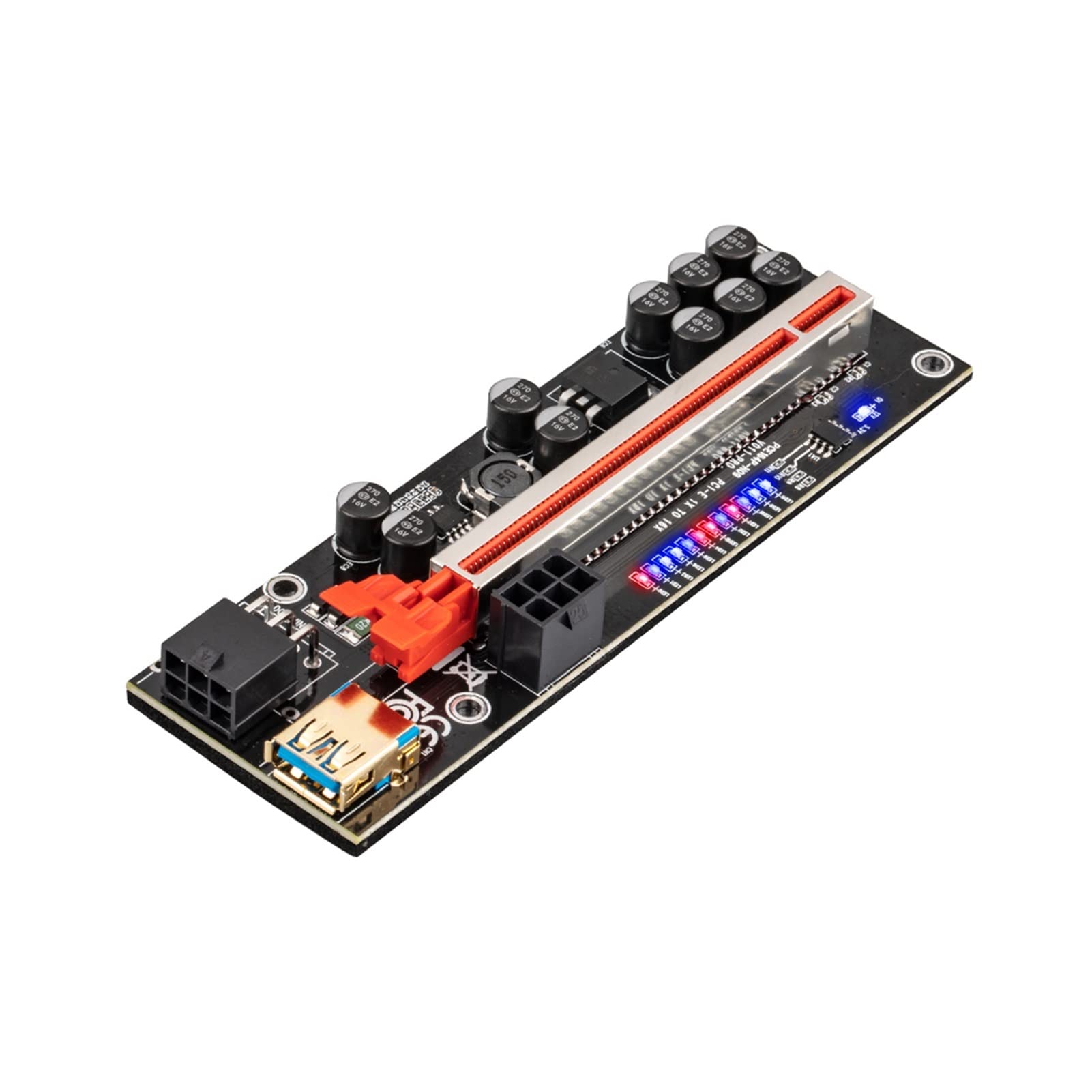 1-10pcs Riser 011 011s pro PCIE PCI E Express PCI-E 16x Riser GPU Video  Card Riser Dual 6Pin Graphics Card Compatible with Bitcoin Minter (Size : 5  pcs) : Amazon.ca: Electronics