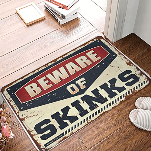 Tapis d'extérieur Beware of Skinks déco originale 65x90 - 2