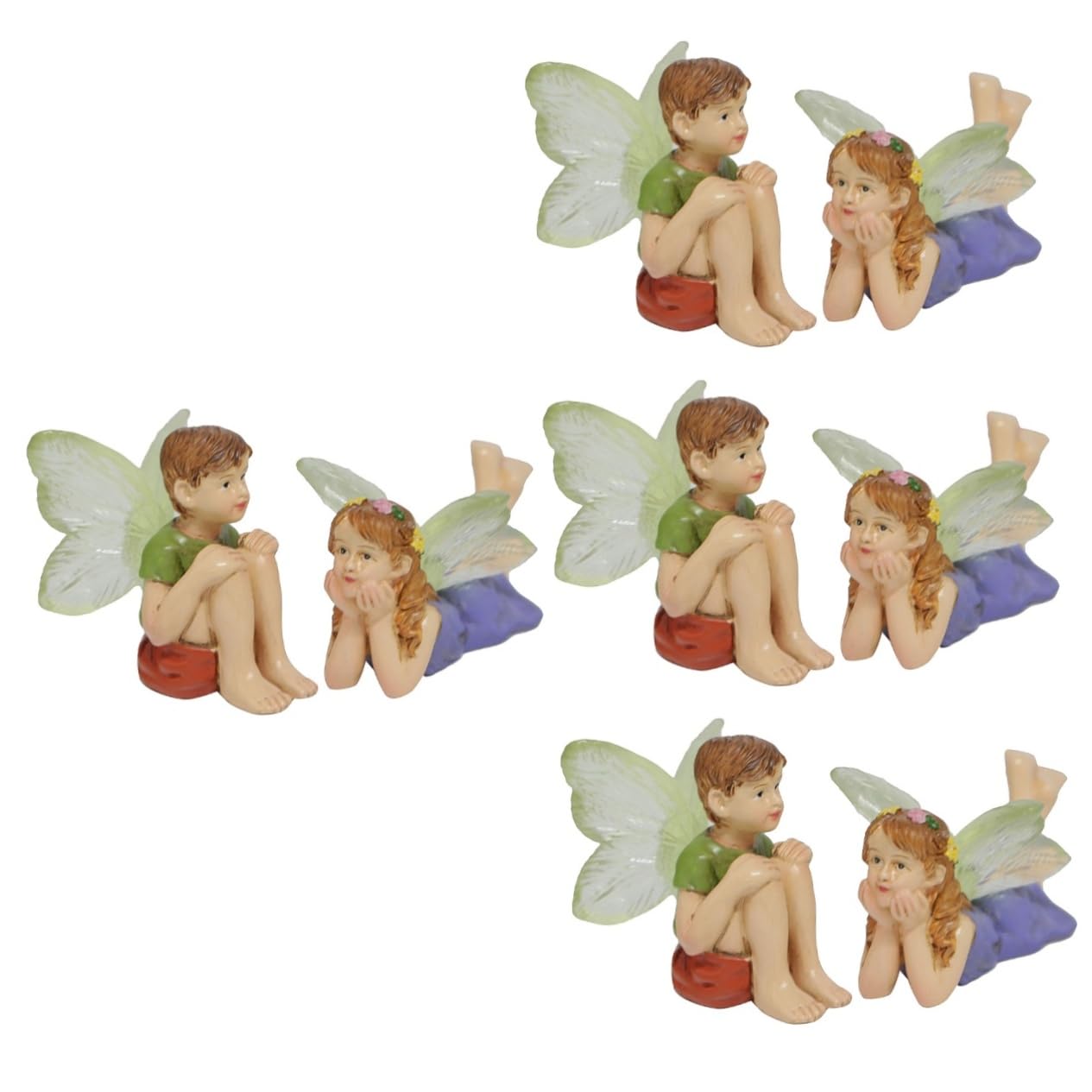 BESPORTBLE 8stücke Teiliges Resin Fairy Statue Zauberhafte Miniaturfiguren Für Garten Bürodekoration Langlebig Und Kreativ Gestaltet Für Gartenliebhaber Und Deko-Fans
