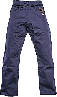 FUJI GI Pants â€“ Adult Brazillian Jiu-Jitsu Pants with Flat Drawstrings - Long-Lasting BJJ and Gi Pants for Training & Competition, Navy, Size A0
