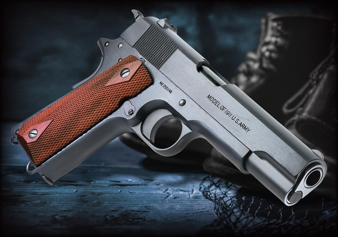 Amazon.co.jp: WA コルト M1911 U.S.ARMY 木製グリップ付 : ホビー