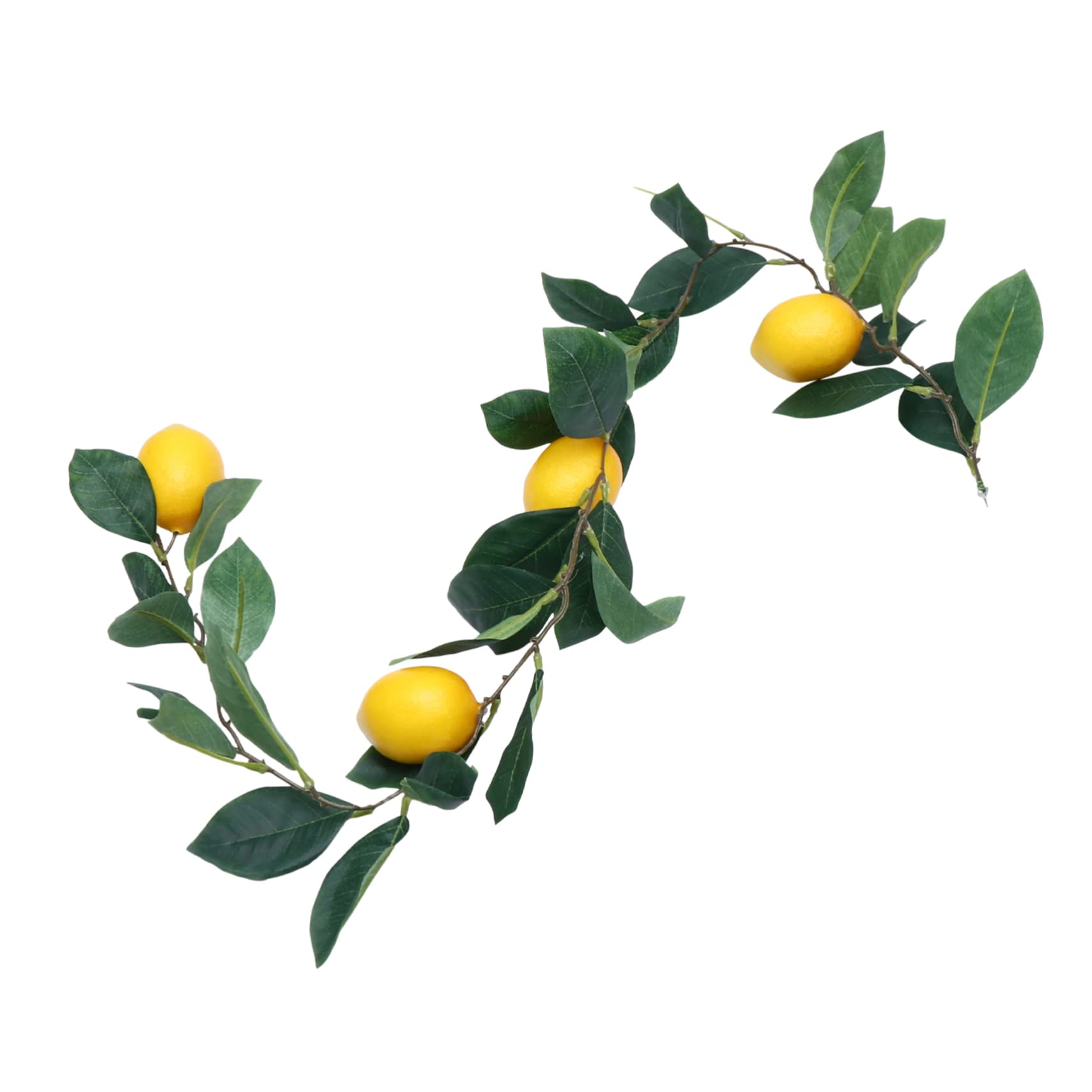 IMIKEYA 5 Pcs Simulation Lemon Rattan Lemon Hanging Rattan Wedding Artificial Fruit Garland Pretend Lemon Vines Garland Artificial Lemon Garland Flower Silk Cloth Photo Artificial Tree