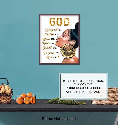 Miniatura 7 de African American Art - Black Art - spiritual Religious Wall Decor - Black women - Inspiration Christian Gifts for Women, African Americans Black