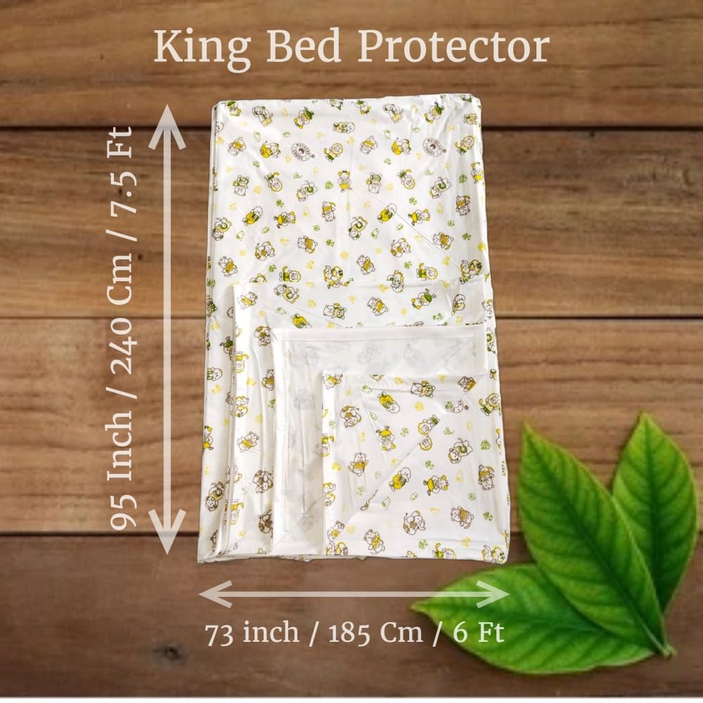 Waterproof Bed Mattress Protector - King Size -3 Waterproof Bed Mattress Protector - King Size -3