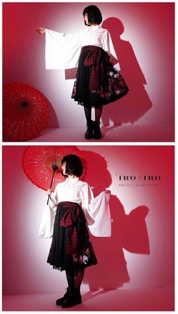 Favorite　オリジナル iro+iro　彼岸花プリントスカート Favorite 彼岸花 リバーシブル帯付き オリジナル iro+iro - メルカリ