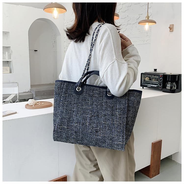 Women's Large Capacity Canvas Tote Bag - Versatile Hobo Shoulder & Crossbody Handbag for Beach & Vacation2